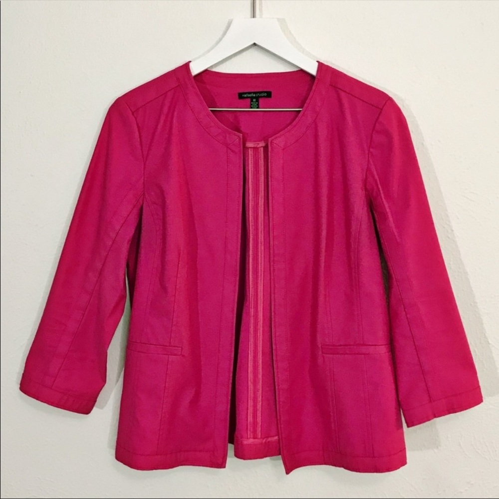 Rafaella Studio Hot Pink Blazer Size Medium